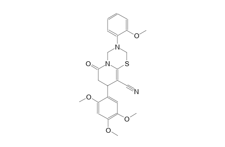 2H,6H-pyrido[2,1-b][1,3,5]thiadiazine-9-carbonitrile, 3,4,7,8-tetrahydro-3-(2-methoxyphenyl)-6-oxo-8-(2,4,5-trimethoxyphenyl)-