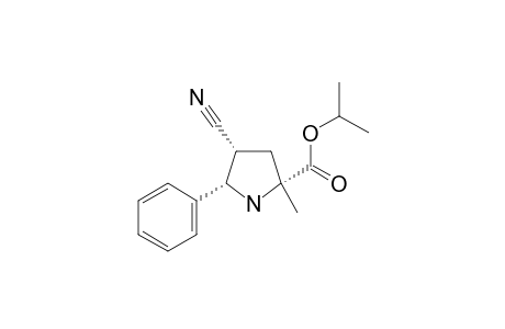 (2R,4R,5S)-4-cyano-2-methyl-5-phenyl-pyrrolidine-2-carboxylic acid isopropyl ester