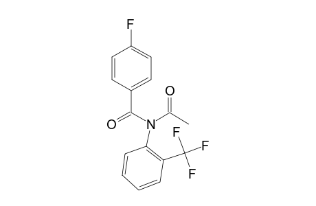 4-Fluoro-N-[2-(trifluoromethyl)phenyl]benzamide, N-acetyl-