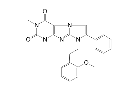 6-[2-(2-methoxyphenyl)ethyl]-2,4-dimethyl-7-phenyl-purino[7,8-a]imidazole-1,3-dione