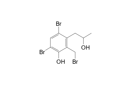 4,6-bis(bromanyl)-2-(bromomethyl)-3-(2-oxidanylpropyl)phenol