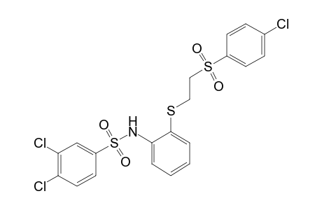 2'-{{2-[(p-chlorophenyl)sulfonyl]ethyl}thio}-3,4-dichlorobenzenesulfonanilide