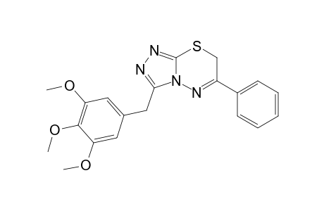 3-(3,4,5-Trimethoxyphenylmethyl)-6-phenyl-7H-1,2,4-triazolo-[3,4-b]-1,3,4-thiadiazine