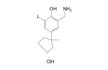 alpha-amino-6-iodo-4-(1-methylcyclopentyl)-o-cresol, hydrochloride