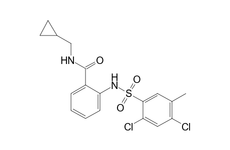 N-(cyclopropylmethyl)-o-[(4,6-dichloro-m-tolyl)sulfonamido]benzamide