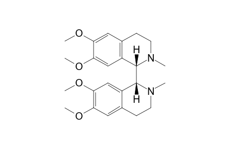 meso-2,2'-Dimethyl-6,6',7,7'-tetramethoxy-1,1',2,2',3,3',4,4'-octahydro-1,1'-biisoquinoline