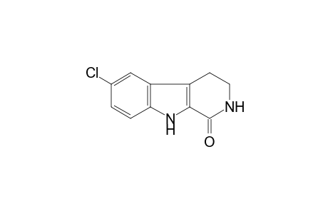 1H-Pyrido(3,4-b)indol-1-one, 2,3,4,9-tetrahydro-6-chloro-