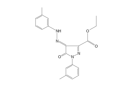 4,5-dioxo-1-m-tolyl-2-pyrazoline-3-carboxylic acid, ethyl ester, 4-(m-tolyhydrazone)