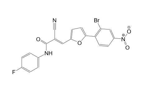 (2E)-3-[5-(2-bromo-4-nitrophenyl)-2-furyl]-2-cyano-N-(4-fluorophenyl)-2-propenamide