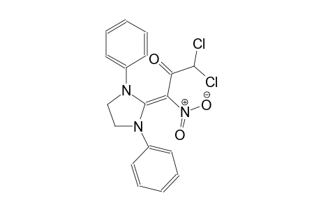 1,1-dichloro-3-(1,3-diphenyl-2-imidazolidinylidene)-3-nitroacetone