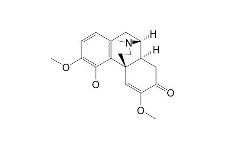 MILONINE;(+)-(9-BETA,13-BETA,14-ALPHA)-5,6-DIDEHYDRO-4-HYDROXY-3,6-DIMETHOXY-17-METHYLMORPHINAN-7-ONE