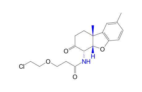 3-(2-CHLOROETHOXY)-N-(8,9bbeta-DIMETHYL-1,2,3,4,4abeta,9b-HEXAHYDRO-3-OXO-4alpha-DIBENZOFURANYL)PROPIONAMIDE