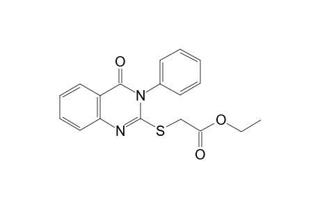 (4-Oxo-3-phenyl-3,4-dihydro-quinazolin-2-ylsulfanyl)-acetic acid ethyl ester