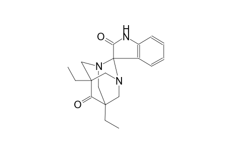 5',7'-diethyl-1,2-dihydro-1',3'-diazaspiro[indole-3,2'-tricyclo[3.3.1.1³,⁷]decane]-2,6'-dione