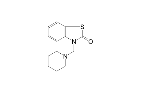 3-(1-Piperidinylmethyl)-1,3-benzothiazol-2(3H)-one