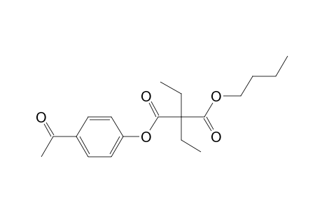 Diethylmalonic acid, 4-acetylphenyl butyl ester