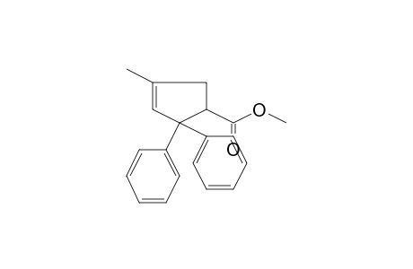 4-Methyl-2,2-diphenyl-1-cyclopent-3-enecarboxylic acid methyl ester