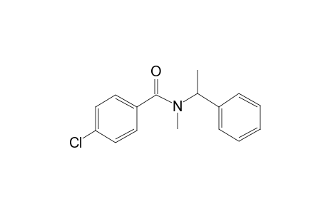 Benzamide, p-chloro-N-methyl-N-(.alpha.-methylbenzyl)-