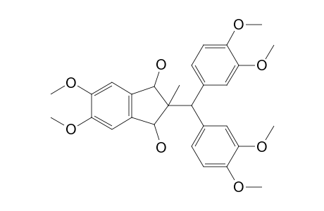 all-cis-2-[Bis(3,4-dimethoxyphenyl)methyl]-5,6-dimethoxy-2-methyl-1,3-indanediol