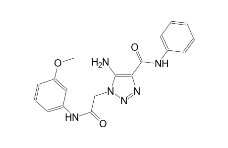 5-amino-1-[2-(3-methoxyanilino)-2-oxoethyl]-N-phenyl-1H-1,2,3-triazole-4-carboxamide