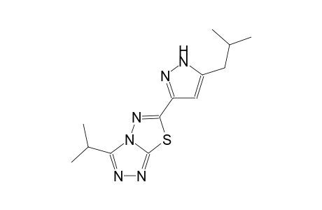 [1,2,4]triazolo[3,4-b][1,3,4]thiadiazole, 3-(1-methylethyl)-6-[5-(2-methylpropyl)-1H-pyrazol-3-yl]-