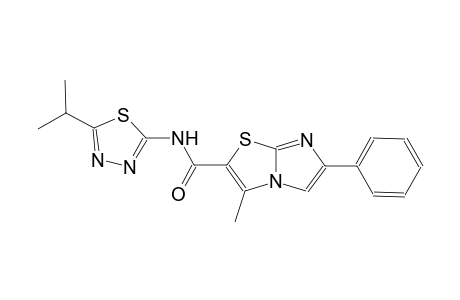 imidazo[2,1-b]thiazole-2-carboxamide, 3-methyl-N-[5-(1-methylethyl)-1,3,4-thiadiazol-2-yl]-6-phenyl-