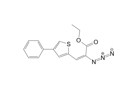 2-Propenoic acid, 2-azido-3-(4-phenyl-2-thienyl)-, ethyl ester