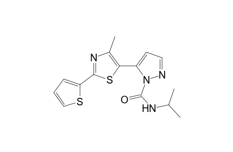 N-isopropyl-5-[4-methyl-2-(2-thienyl)-5-thiazolyl]pyrazole-1-carboxamide