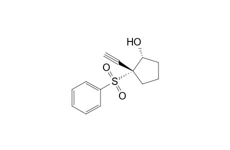 (1R*,2R*)-2-Ethynyl-2-(phenylsulfonyl)cyclopentanol