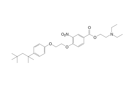 3-nitro-4-{2-[p-(1,1,3,3-tetramethylbutyl)phenoxy]ethoxy}benzoic acid, 2-(diethylamino)ethyl ester