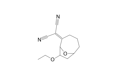 8-ETHOXY-9-OXABICYClO-[4.2.1]-NONAN-2-YLIDENEMALONONITRILE