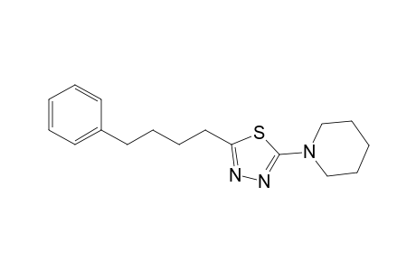 1H-1,3,4-Thiadiazole, 5-(4-phenylbutyl)-2-piperidin-1-yl-