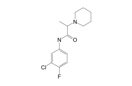 3'-chloro-4'-fluoro-alpha-methyl-1-piperidineacetanilide