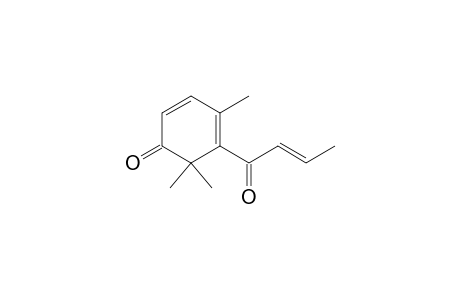 4,6,6-trimethyl-5-[(E)-1-oxobut-2-enyl]-1-cyclohexa-2,4-dienone