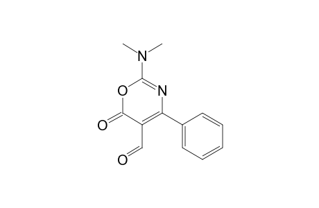 2-(dimethylamino)-6-oxo-4-phenyl-6H-1,3-oxazine-5-carbaldehyde