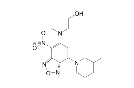 2-{methyl[7-(3-methyl-1-piperidinyl)-4-nitro-2,1,3-benzoxadiazol-5-yl]amino}ethanol