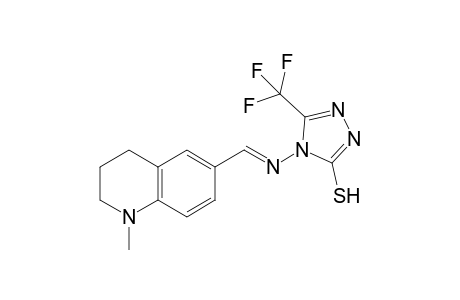 4-[(E)-(1-methyl-3,4-dihydro-2H-quinolin-6-yl)methyleneamino]-3-(trifluoromethyl)-1H-1,2,4-triazole-5-thione