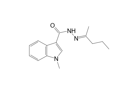 1-methylindole-3-carboxylic acid, (1-methylbutylidene)hydrazide