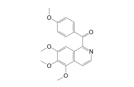 (4-Methoxyphenyl)(5,6,7-trimethoxy-1-isoquinolinyl)methanone