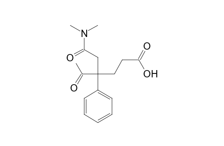 4-[(dimethylcarbamoyl)methyl]-5-oxo-4-phenylhexanoic acid