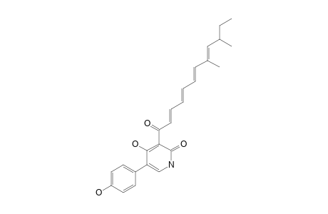 FARINOSONE-A;(8E,10E,12E,14E)-4-HYDROXY-5-(4-HYDROXYPHENYL)-3-(8,10-DIMETHYLDODECA-2,4,6,8-TETRAENOYL)-1H-PYRIDIN-2-ONE