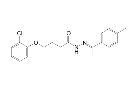 4-(o-chlorophenoxy)butyric acid, (p,alpha-dimethylbenzylidene)hydrazide