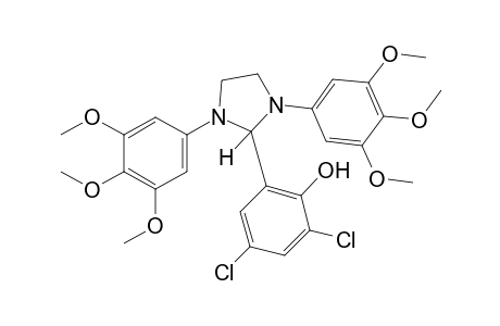 2-[1,3-bis(3,4,5-trimethoxyphenyl)-2-imidazolidinyl]-4,6-dichlorophenol