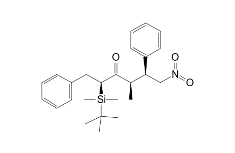 1,5-Diphenyl-6-nitro-4-methyl-2-(t-butyldimethylsilyl)hexan-3-one