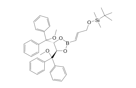 (4R,5R)-2-[(E)-2-[3-tert-Butyl(dimethyl)siloxymethyl]ethenyl]-4,5-bis[methoxy(diphenyl)methyl]-1,3.2-dioxaborolane