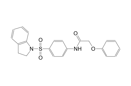 N-[4-(2,3-dihydro-1H-indol-1-ylsulfonyl)phenyl]-2-phenoxyacetamide