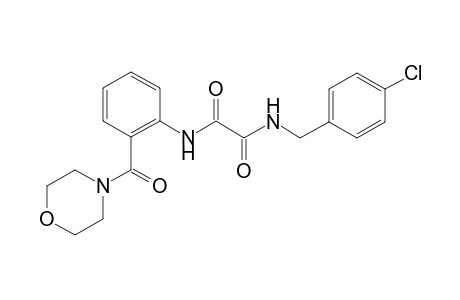 ethanediamide, N~1~-[(4-chlorophenyl)methyl]-N~2~-[2-(4-morpholinylcarbonyl)phenyl]-