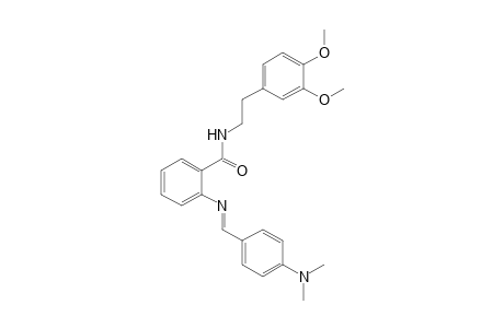 N-(3,4-dimetoxyphenethyl)-o-{[p-(dimethylamino)benzylidene]amino}benzamide