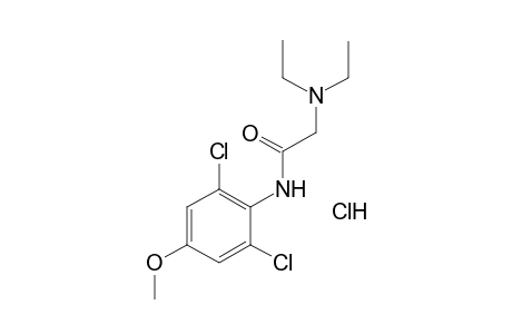 2',6'-dichloro-2-(diethylamino)-p-acetanisidide, monohydrochloride