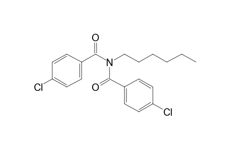 4-Chlorobenzamide, N-(4-chlorobenzoyl)-N-hexyl-